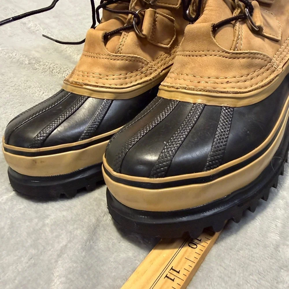 Cabelas Mens 6 Tan Suede Rubber Lace Up Insulated Snow Duck Boots 0404 Thailand‎